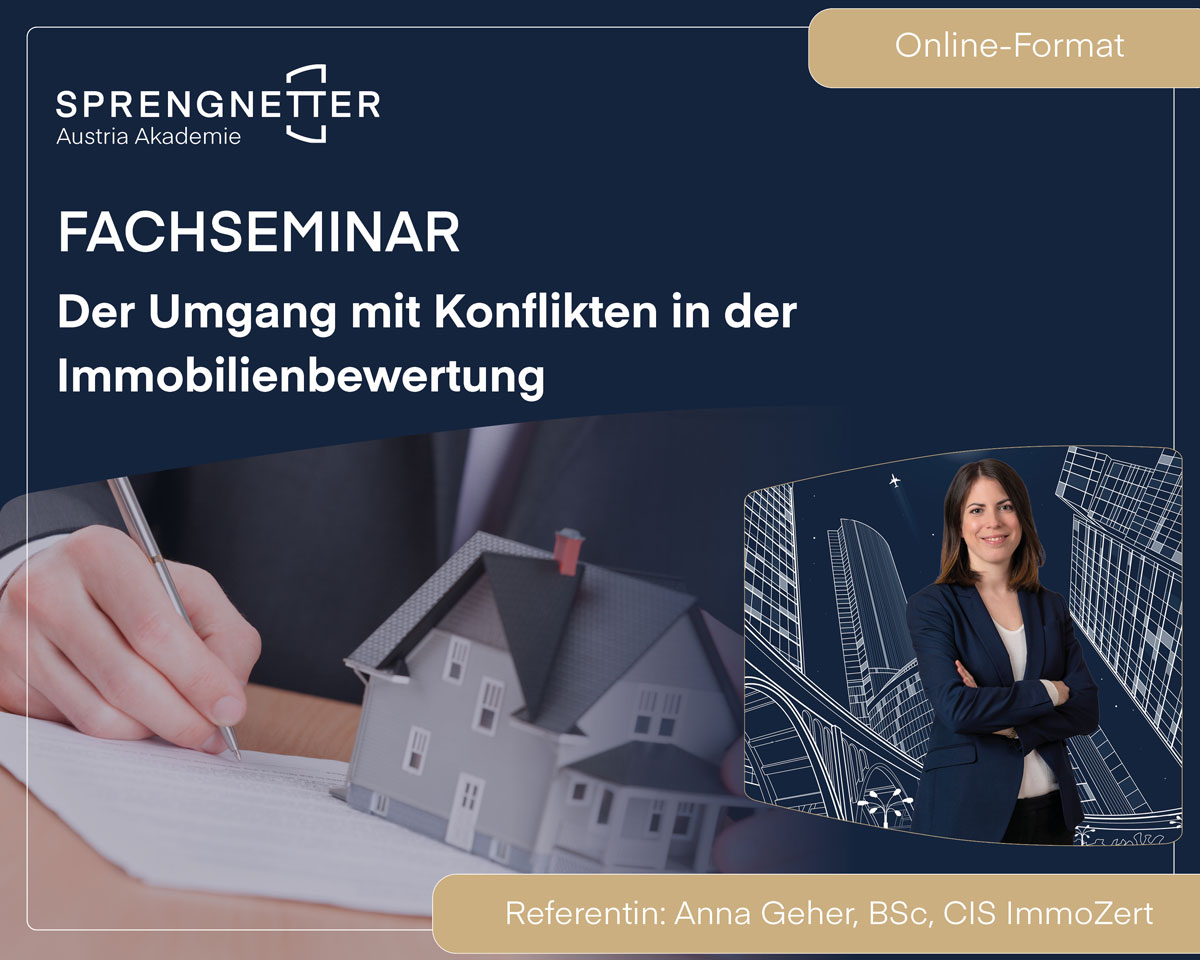 Fachseminar: Der Umgang mit Konflikten in der Immobilienbewertung (Online) - 15.09.2026