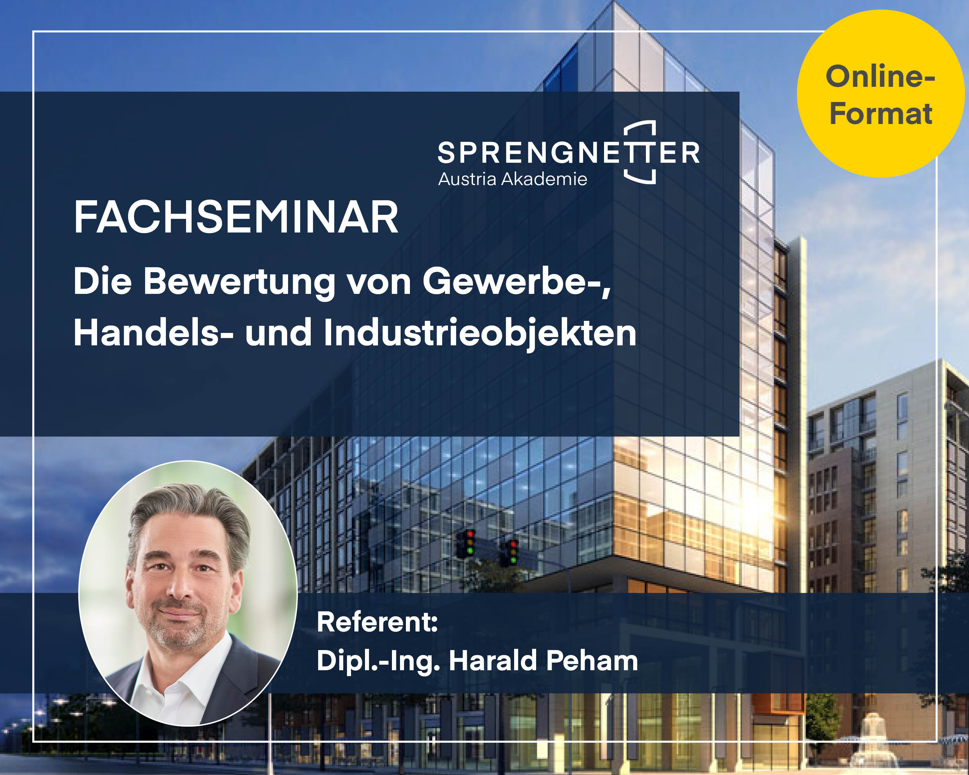 Fachseminar: Die Bewertung von Gewerbe-, Handels- und Industrieobjekten (Online) - 27.-28.05.2026