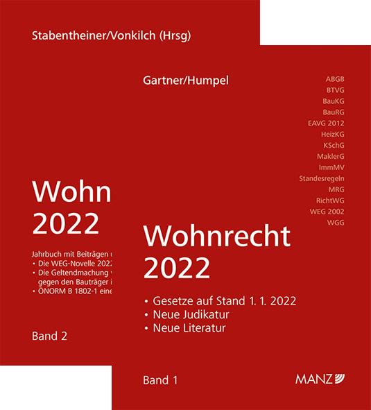 Wohnrecht 2022 Band 1 + 2 (PAKET)