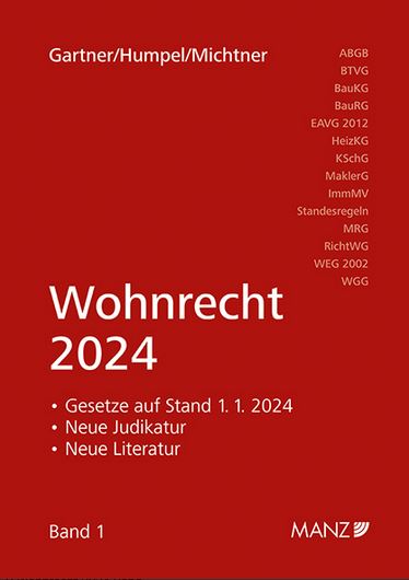 Wohnrecht 2024 - Band 1
