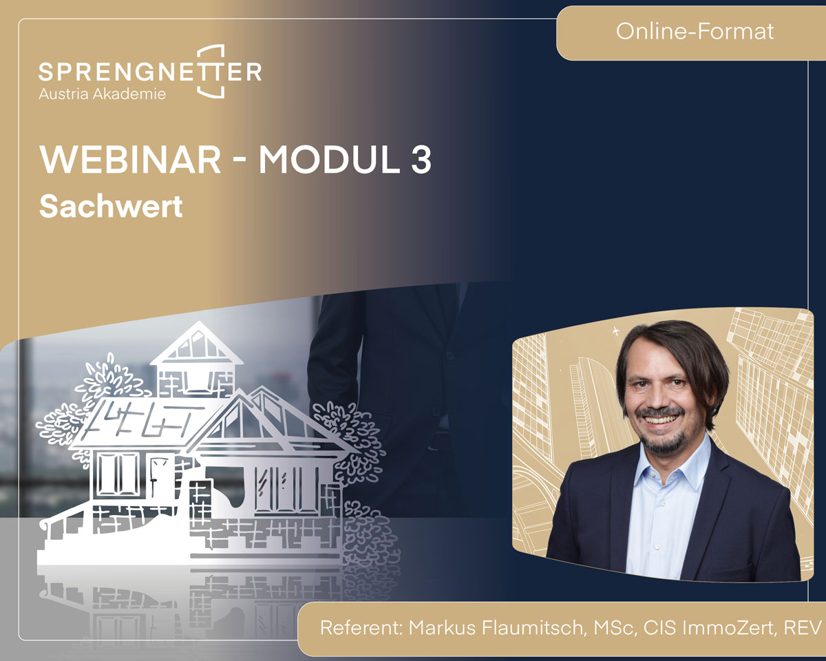 Webinar: Sachwert - Modul 3 (Online) - 22.01.2027