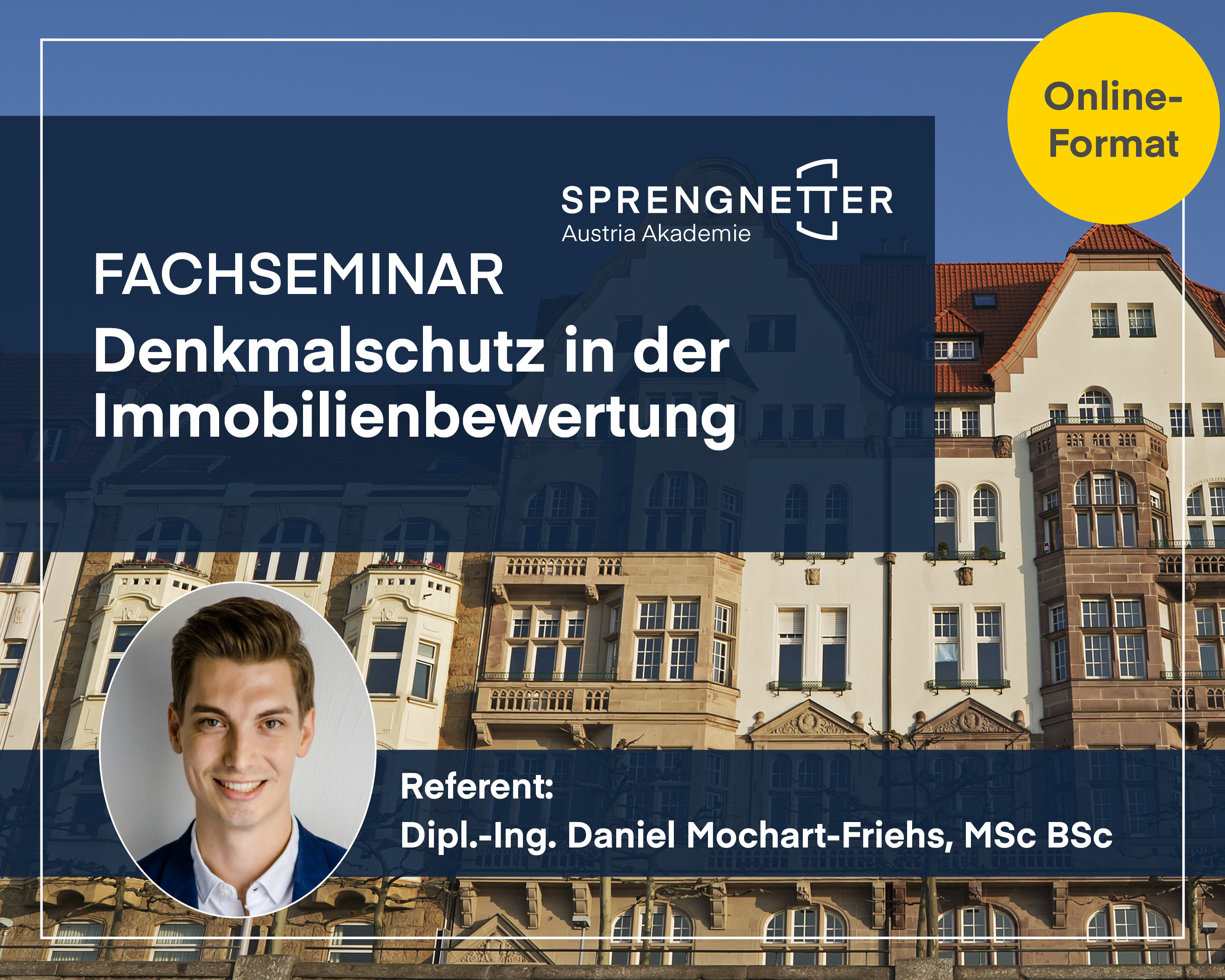 Fachseminar: Denkmalschutz in der Immobilienbewertung (Online) - 02.07.2026