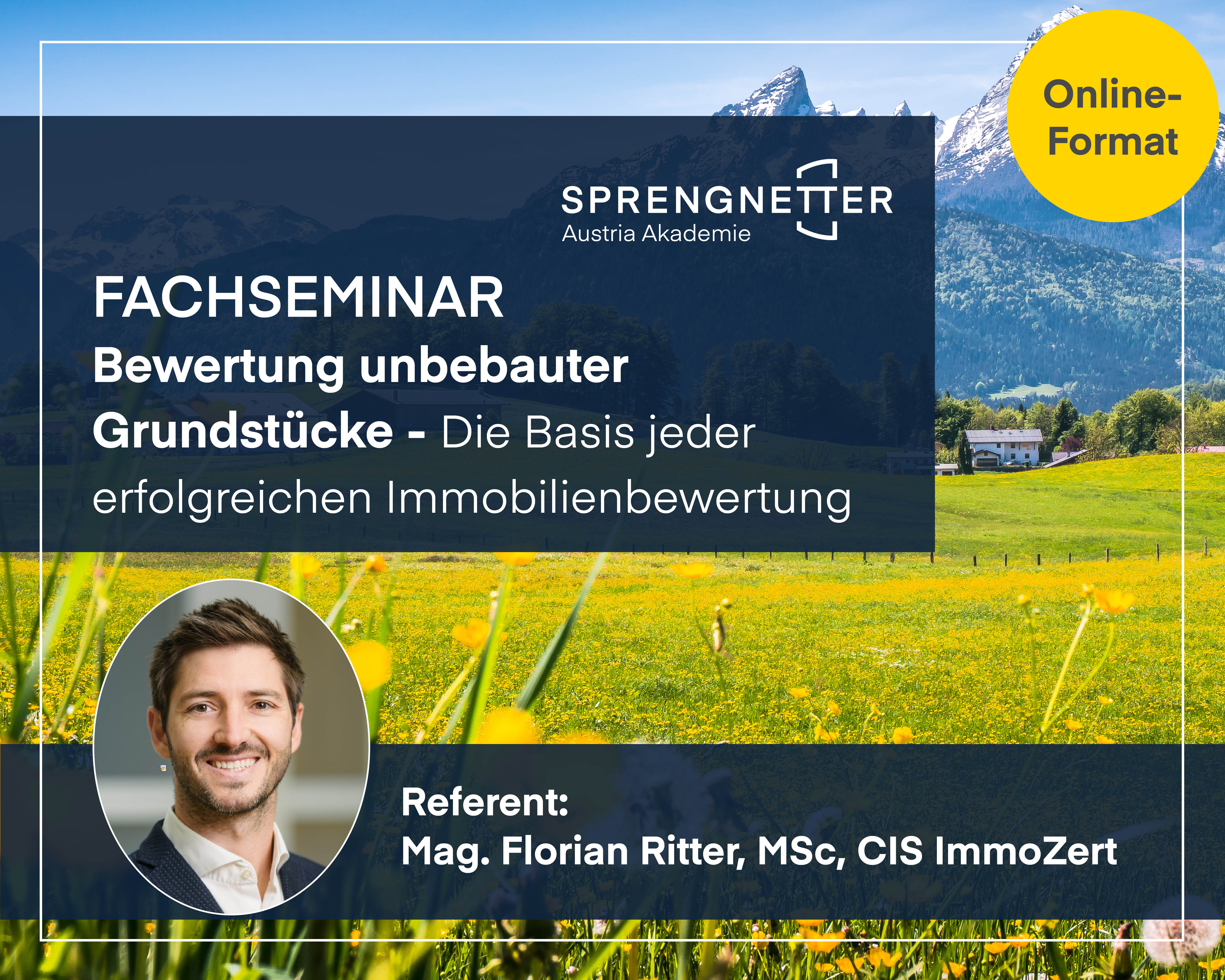 Fachseminar: Bewertung unbebauter Grundstücke – Die Basis jeder erfolgreichen Immobilienbewertung (Online) - 10.11.2026