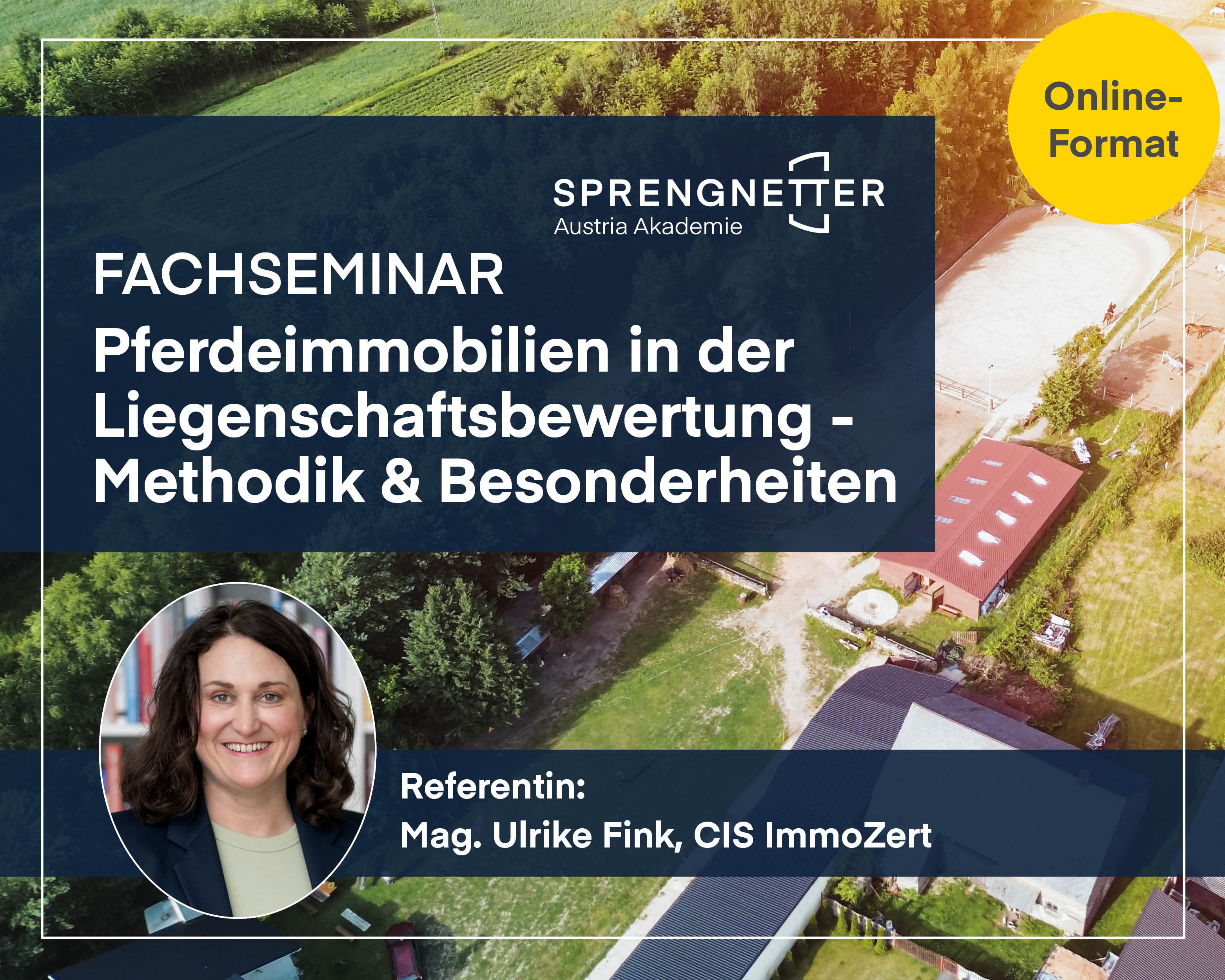 Fachseminar: Pferdeimmobilien in der Liegenschaftsbewertung - Methodik und Besonderheiten (Online) - 07.10.2026