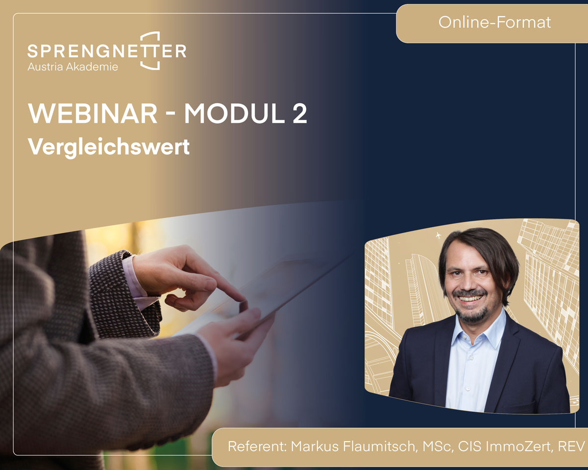 Webinar: Vergleichswert - Modul 2 (Online) - 20.01.2027