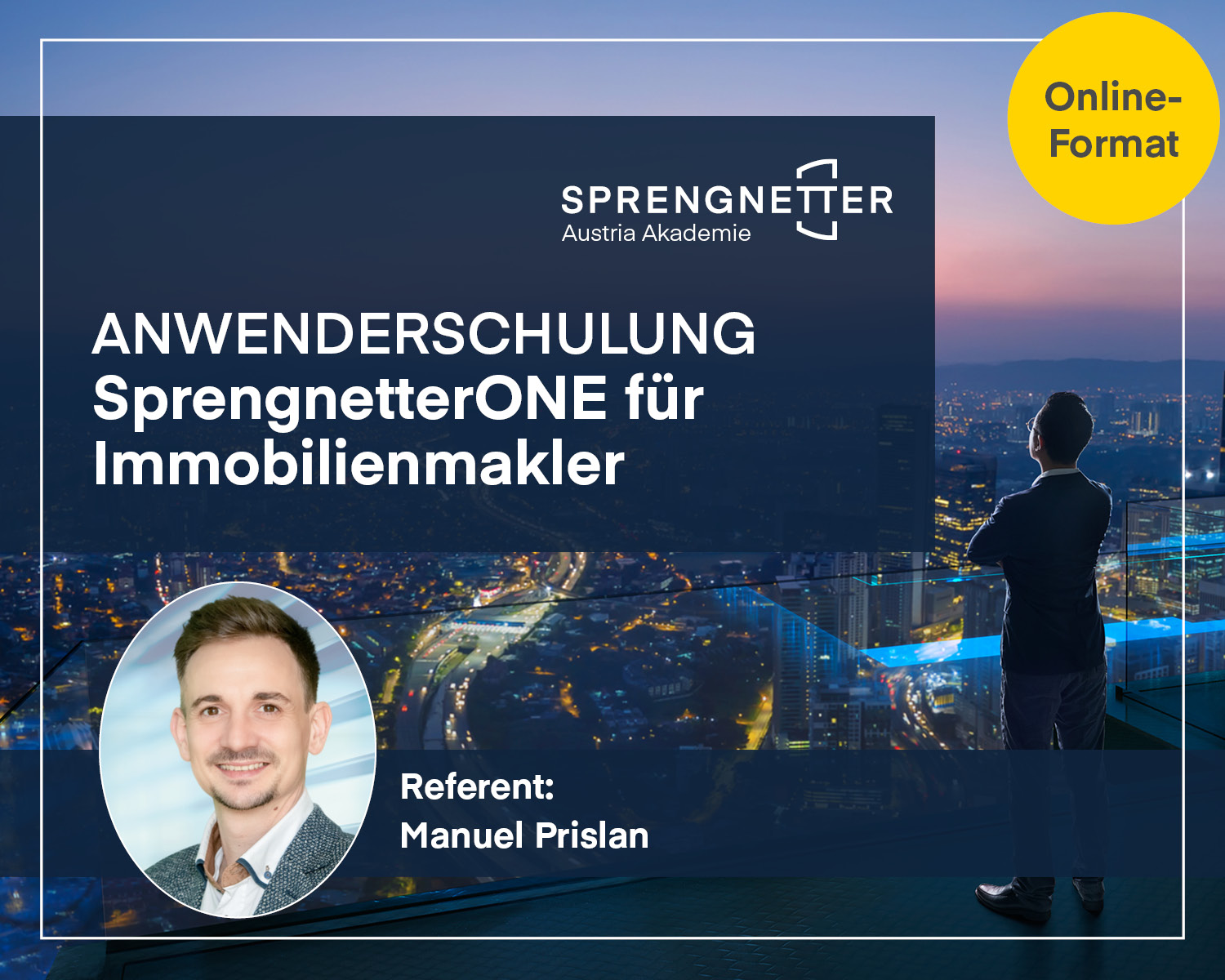 Online-Anwenderschulung SprengnetterONE für Immobilienmakler