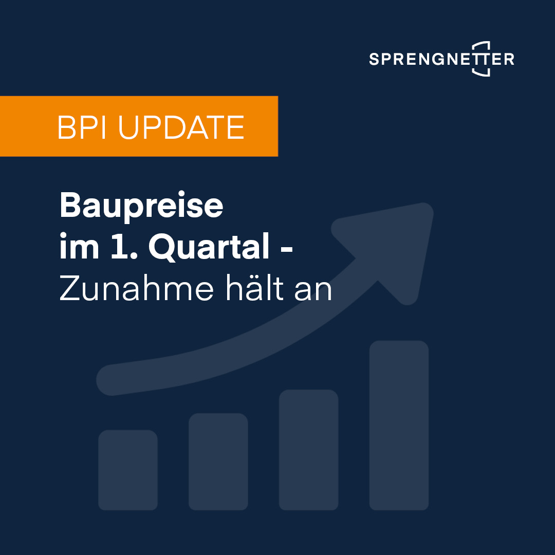 Baupreisindex im 1. Quartal - weitere Zunahme