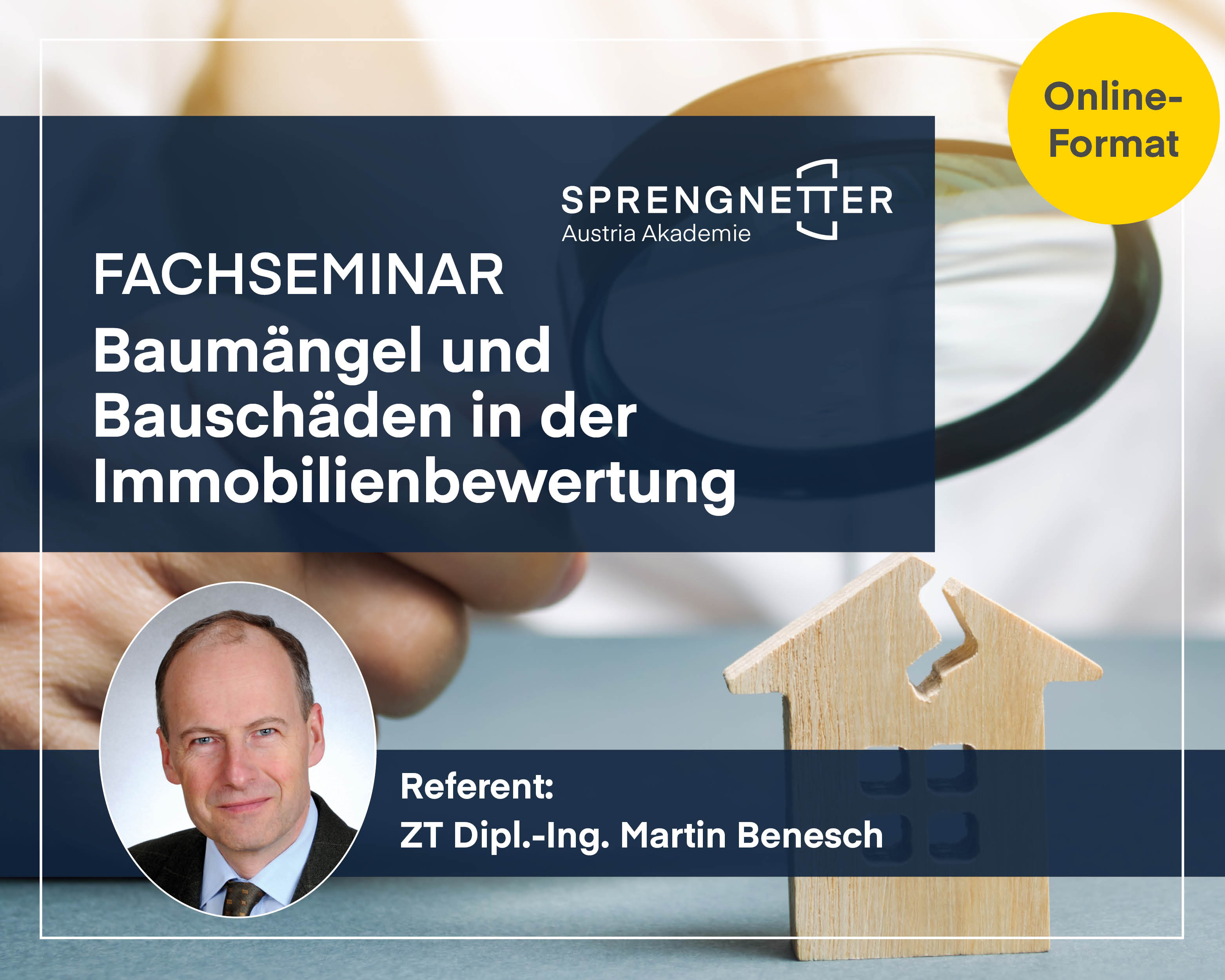 Fachseminar: Baumängel und Bauschäden in der Immobilienbewertung (Online)